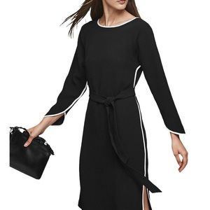Reiss Contrast Piping Détail Dress